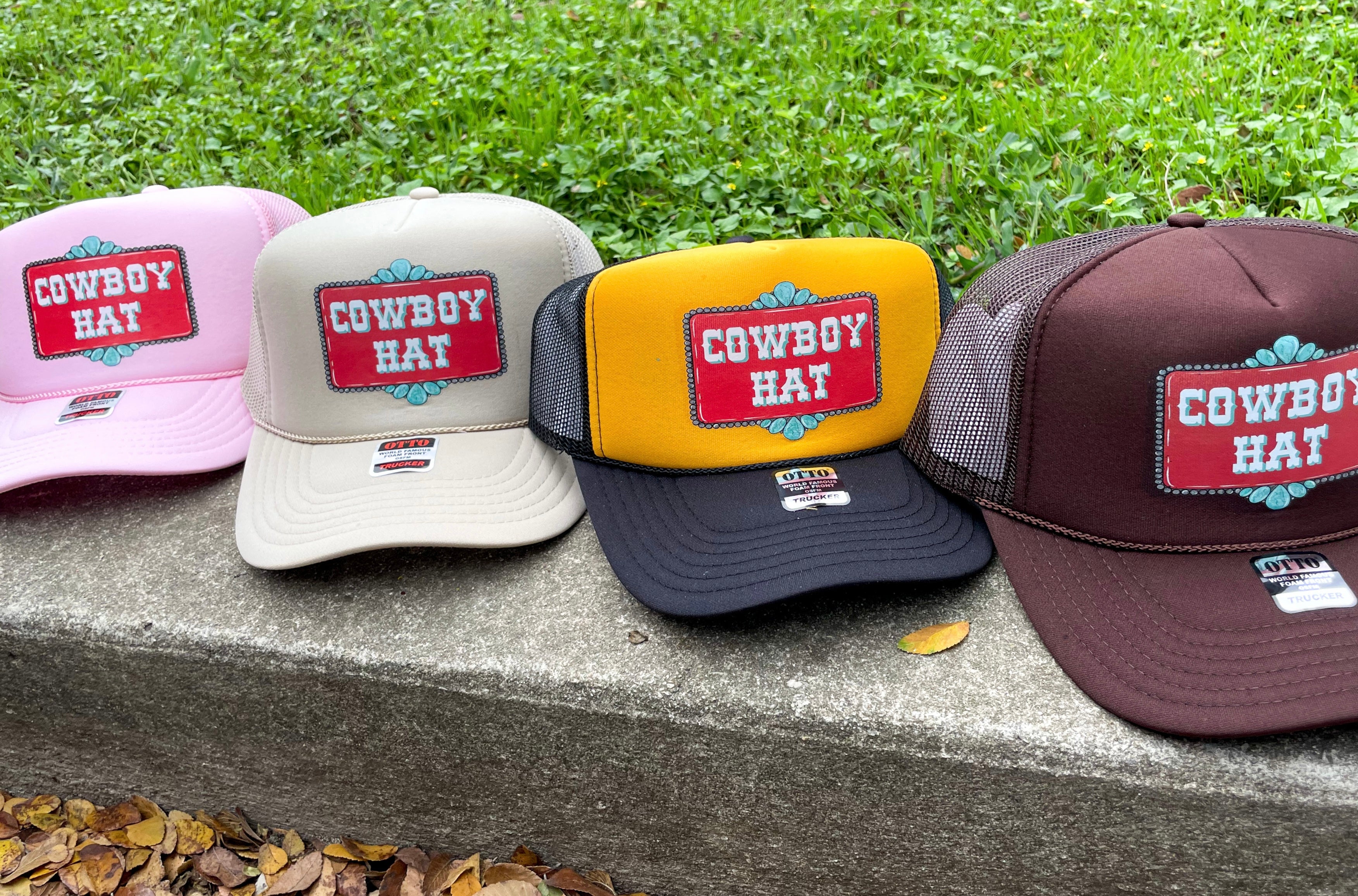 The Western Stone Cowboy Trucker Hat Wildflower Texaholic the-western-stone-cowboy-trucker-hat-wildflower-texaholic