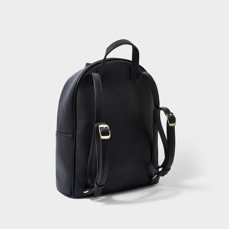 black leather large backpack womens Katie Loxton Isla Large Backpack – Wildflower / Texaholic®