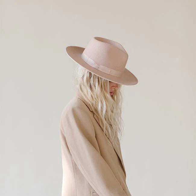Gigi Pip Monroe Rancher Hat Gigi Pip Monroe Rancher Light Grey/Tan Trim – ELOISE RAYE main image 4