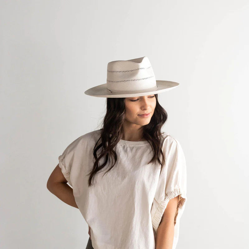 Gigi Pip Arlo Straw Fedora – Wildflower / Texaholic® display picture 3