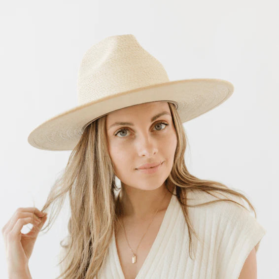 Gigi Pip Cove Straw Fedora – Wildflower / Texaholic® display picture 1