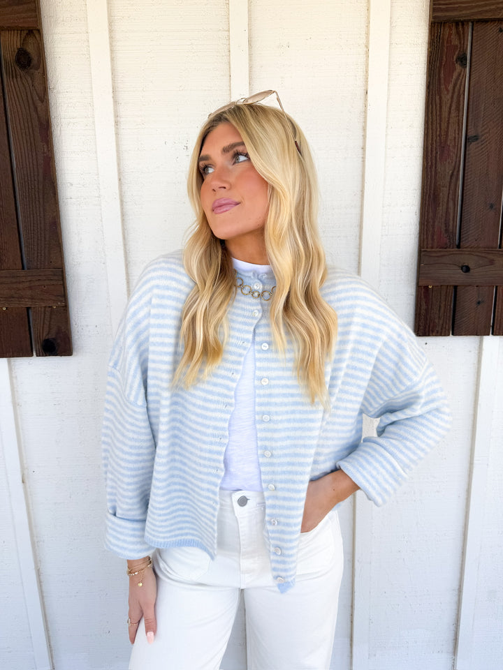 The Piper Striped Cardigan