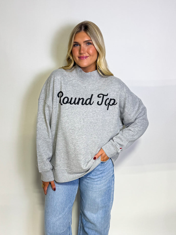 The Round Top Script Mockneck