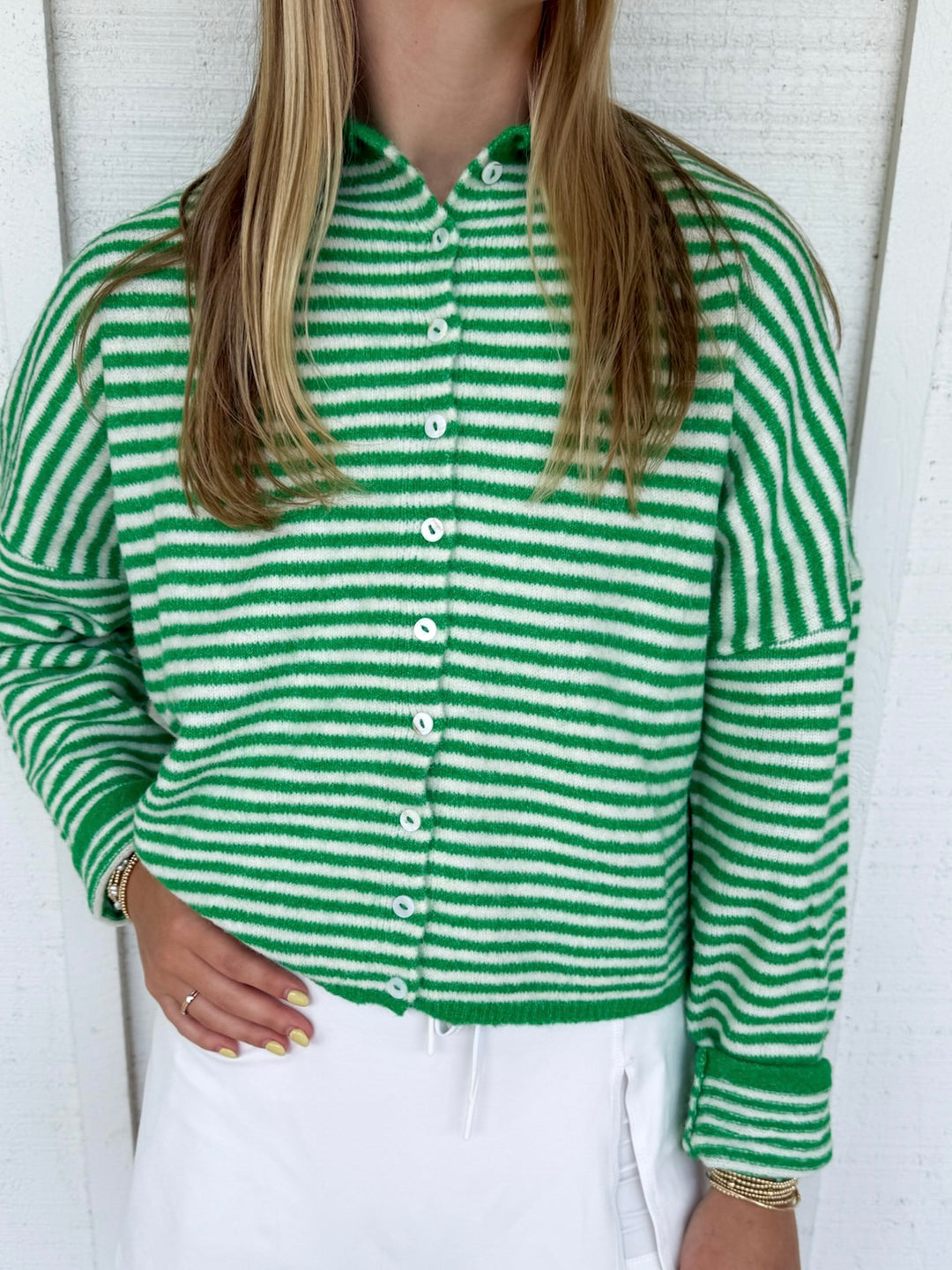 The Piper Striped Cardigan