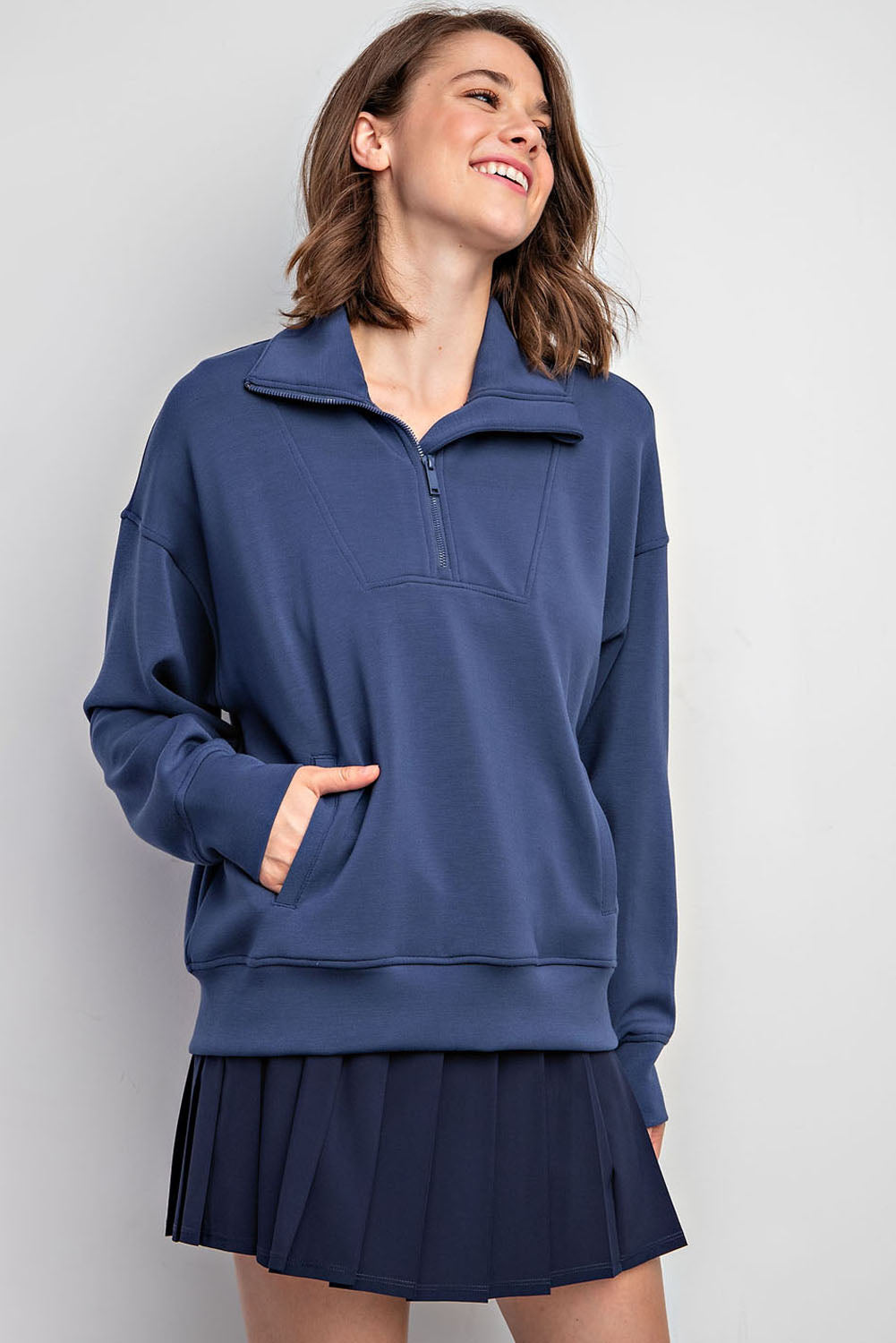 The Rae Modal Quarter Zip Pullover