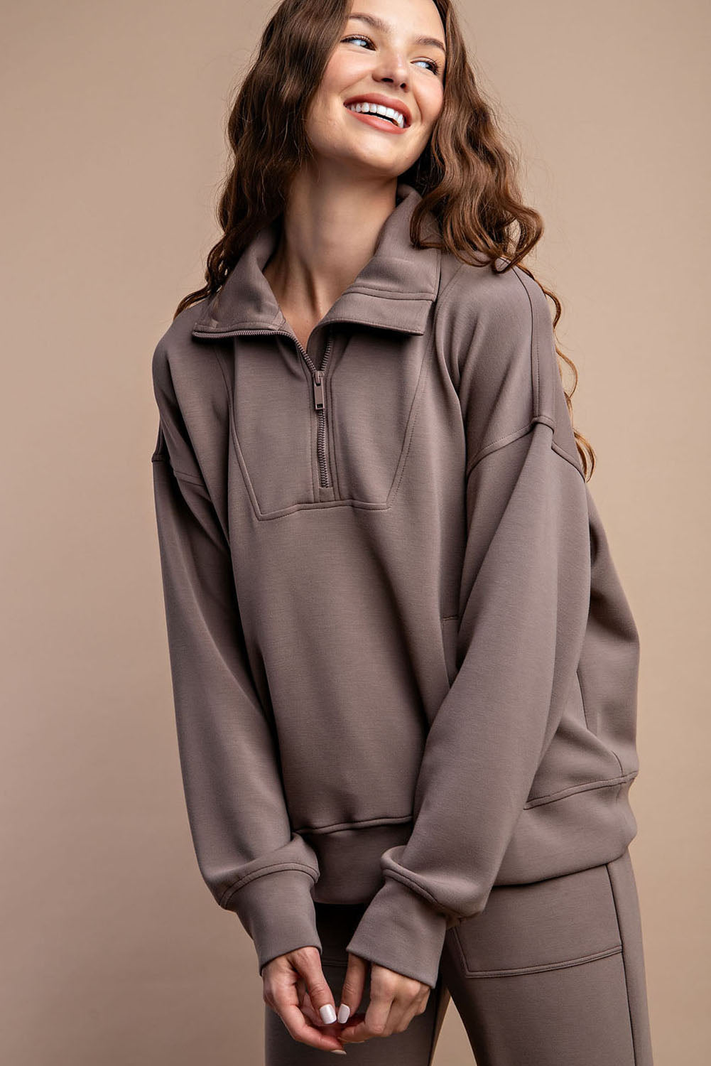 The Rae Modal Quarter Zip Pullover