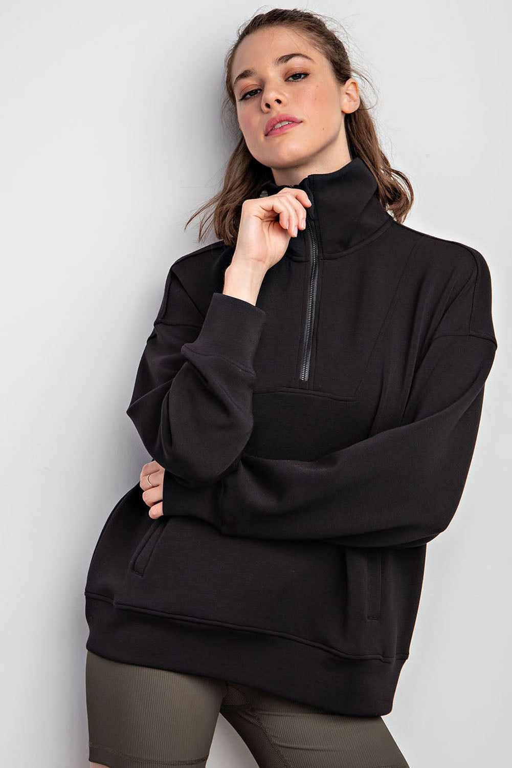 The Rae Modal Quarter Zip Pullover