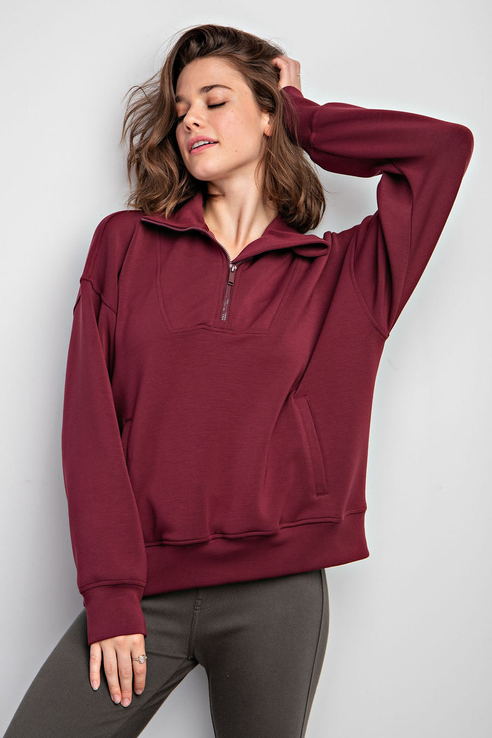 The Rae Modal Quarter Zip Pullover