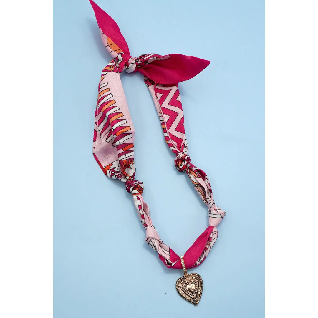 Josslyn Scarf Interchangeable Charm Necklace