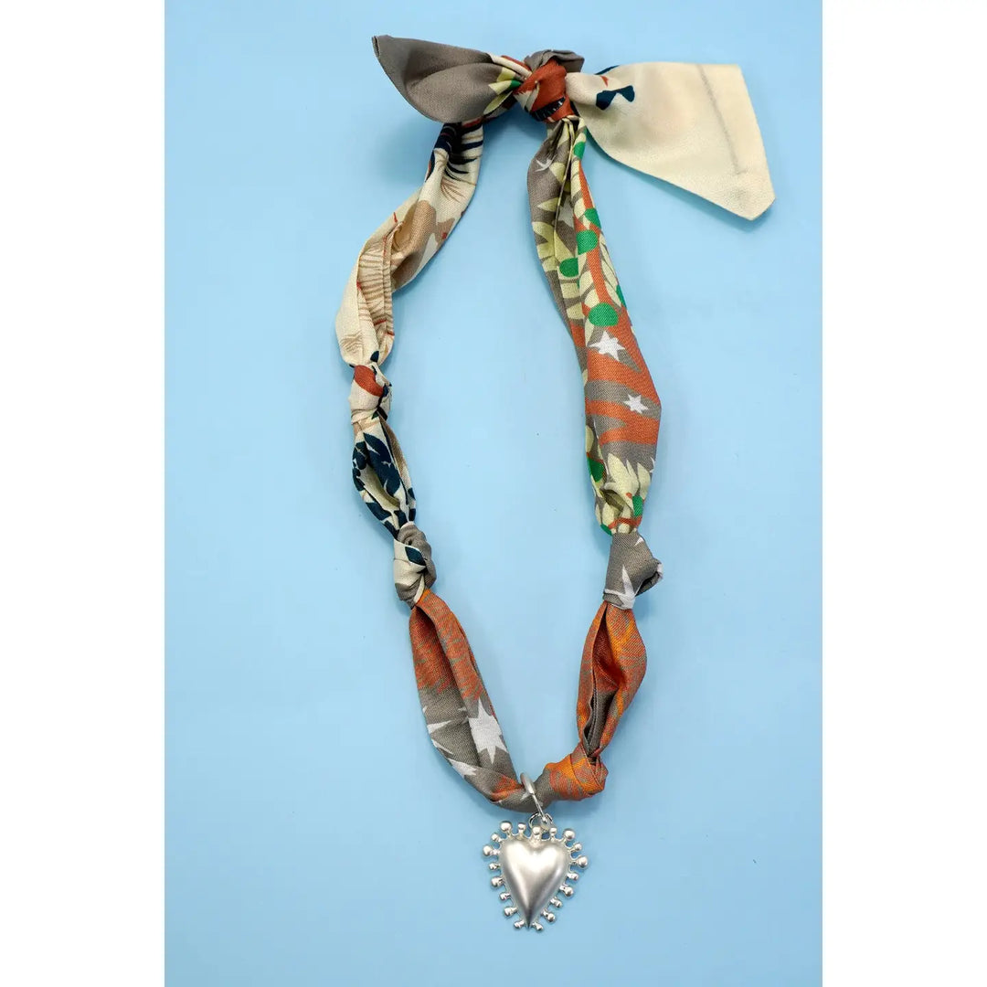 Josslyn Scarf Interchangeable Charm Necklace