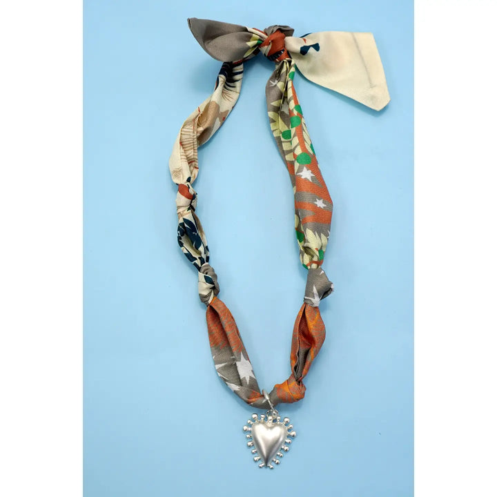 Josslyn Scarf Interchangeable Charm Necklace