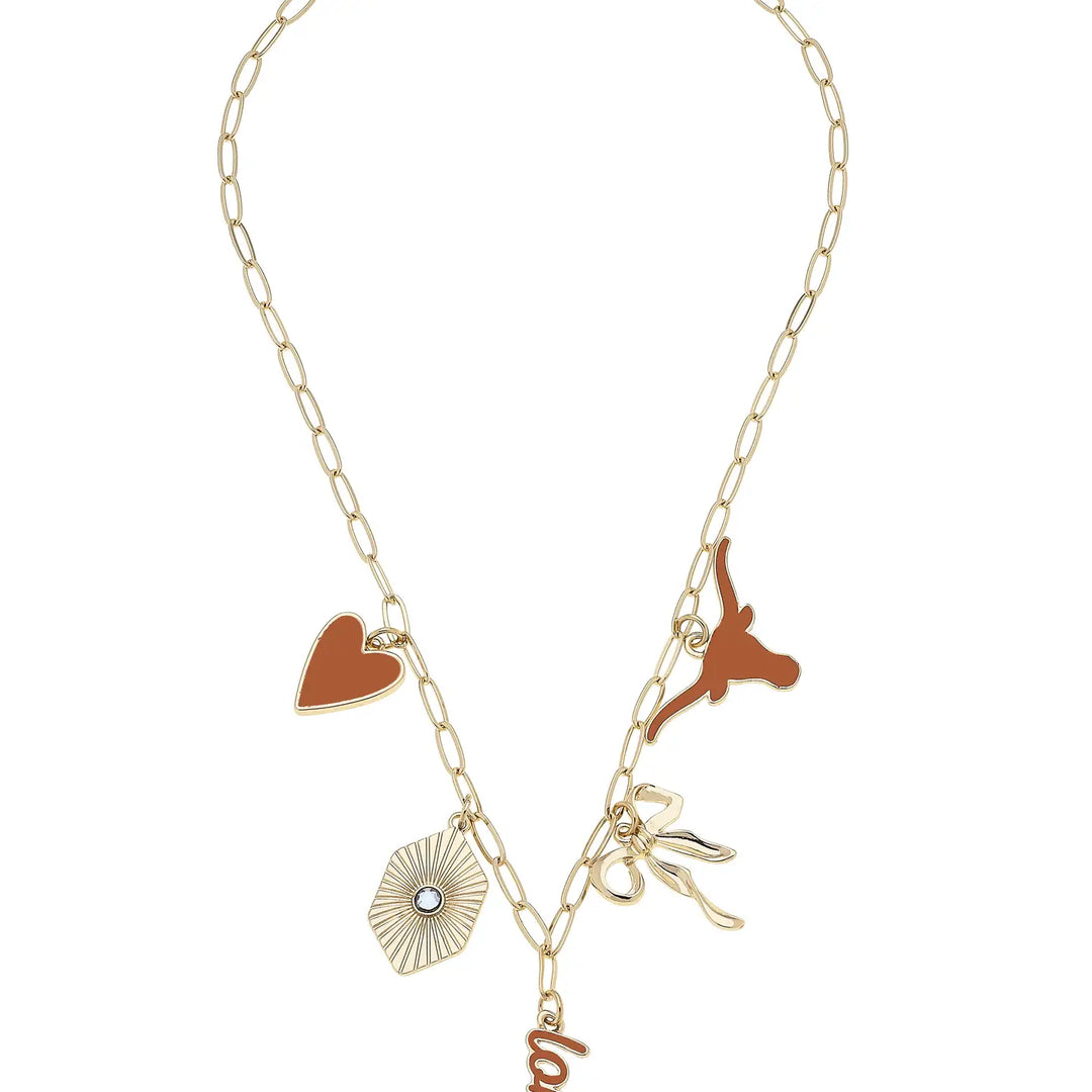 CS Paper Clip Charm Collector Necklace