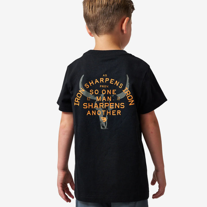 Burlebo Youth Vintage Washed Tee - Proverbs 27:17