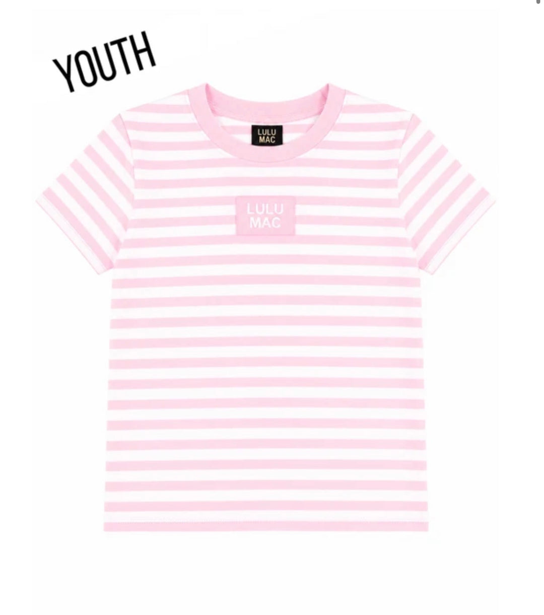 BR Youth Lulu Mac Stripped Society Babydoll Tee