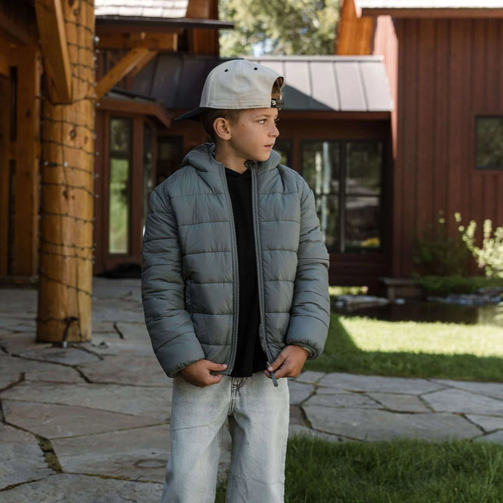 Burlebo Youth Mountain Fleece Reversible Hoodie Jacket