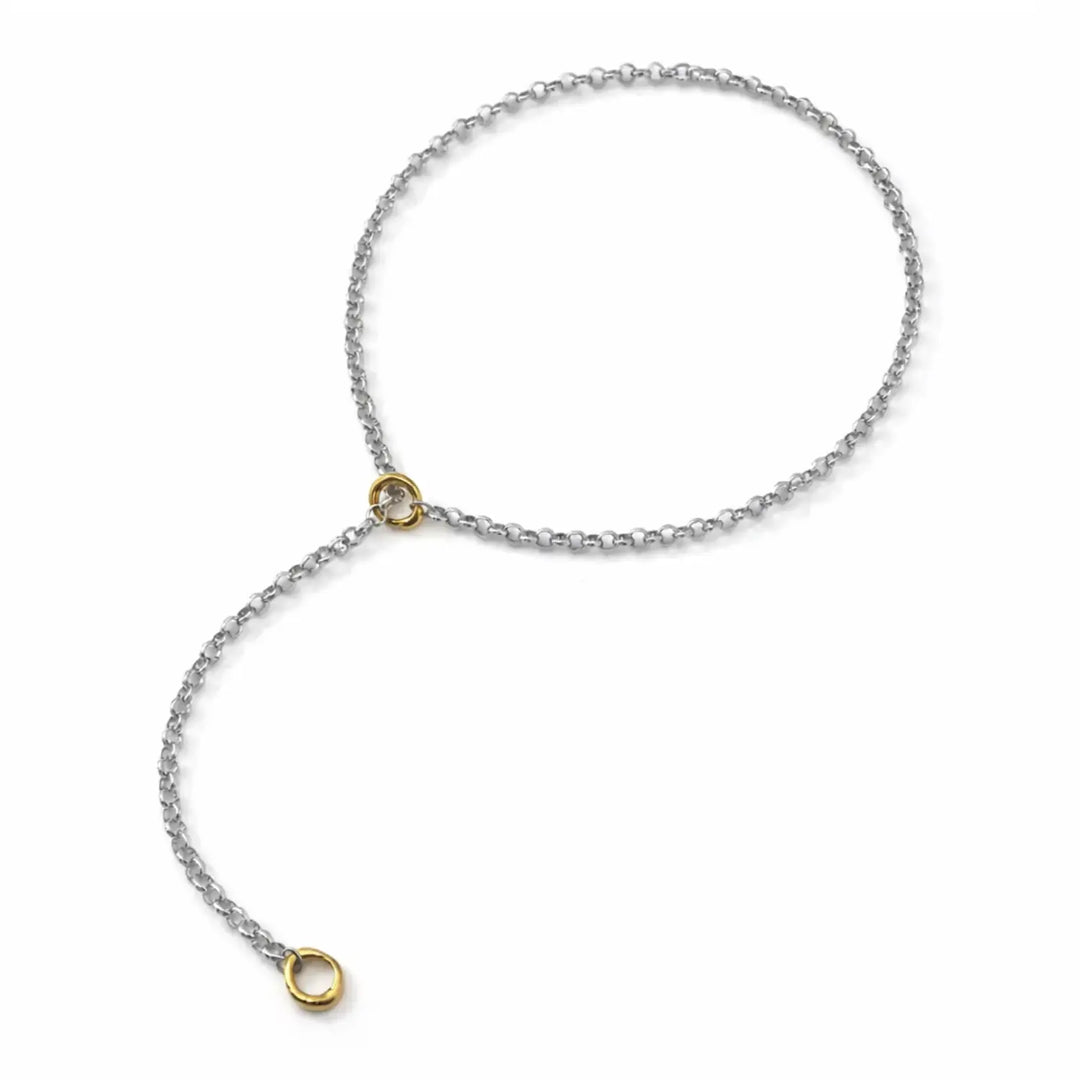 HJ Kaitlin Two Toned Lariat Necklace