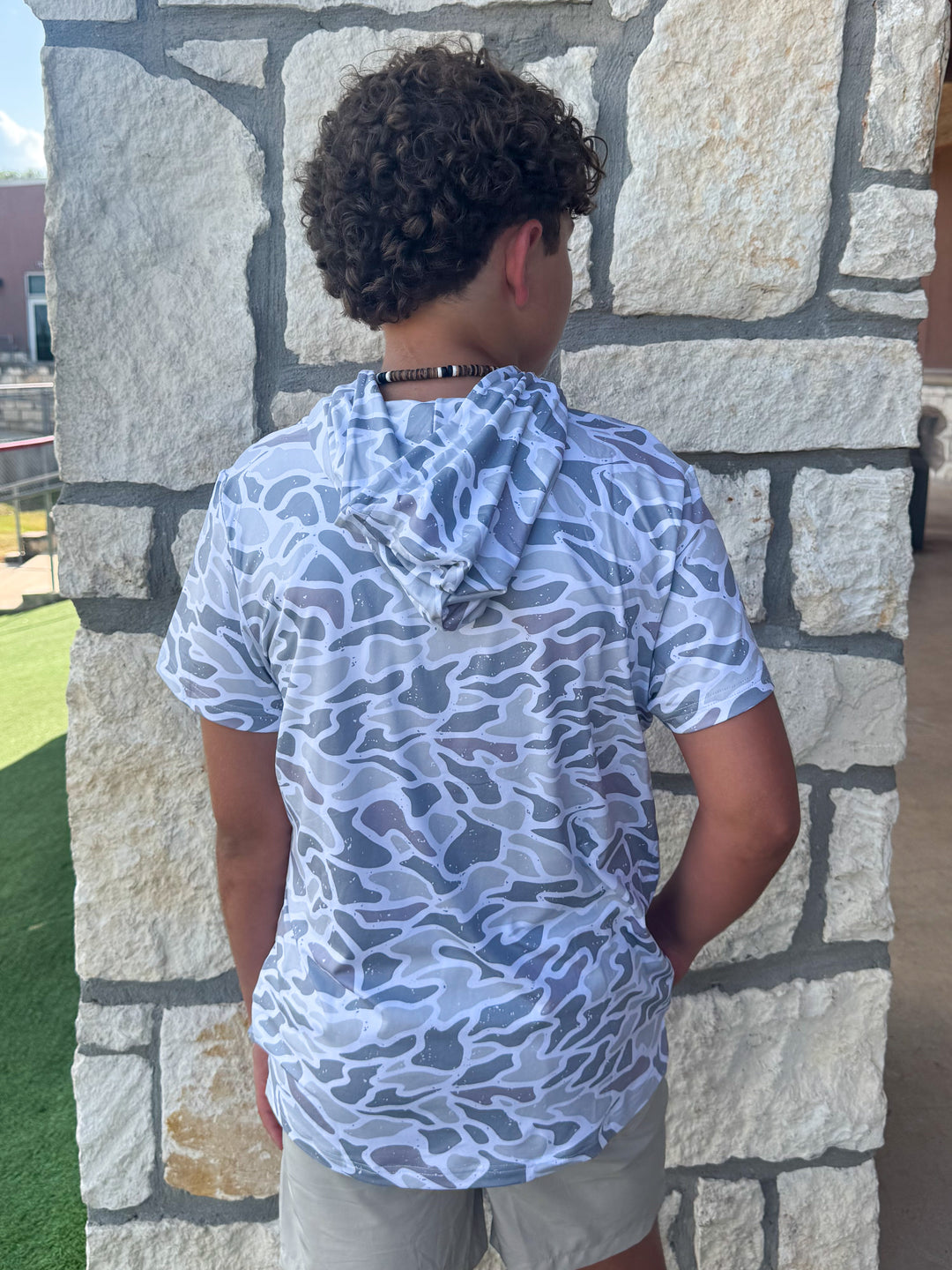 Burlebo X Wimberley Texans Short Sleeve Performance Hoodie