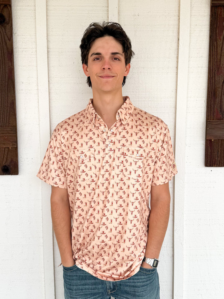 RDH Men's Wild West SS Polo