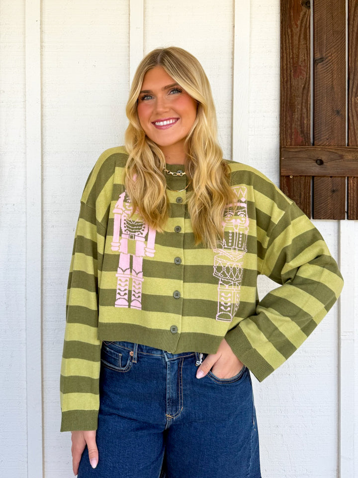 The Preppy Nutcracker Cardigan