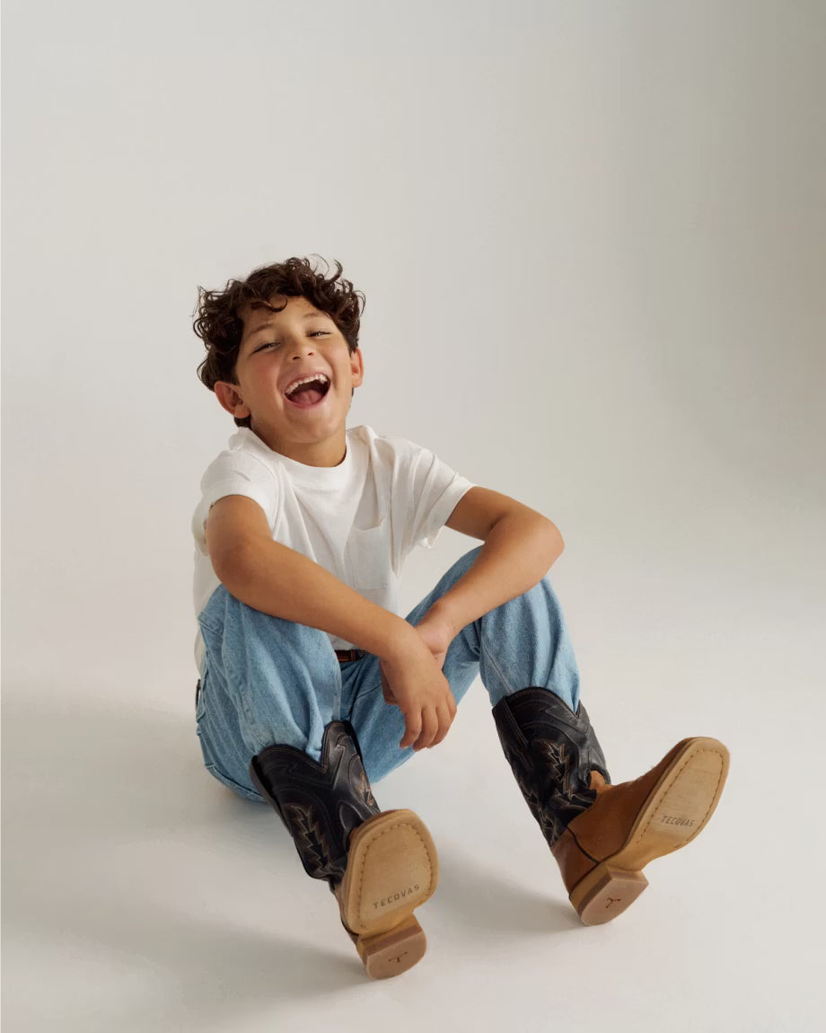 Tecovas Doc Kids Boot - Tan Goat