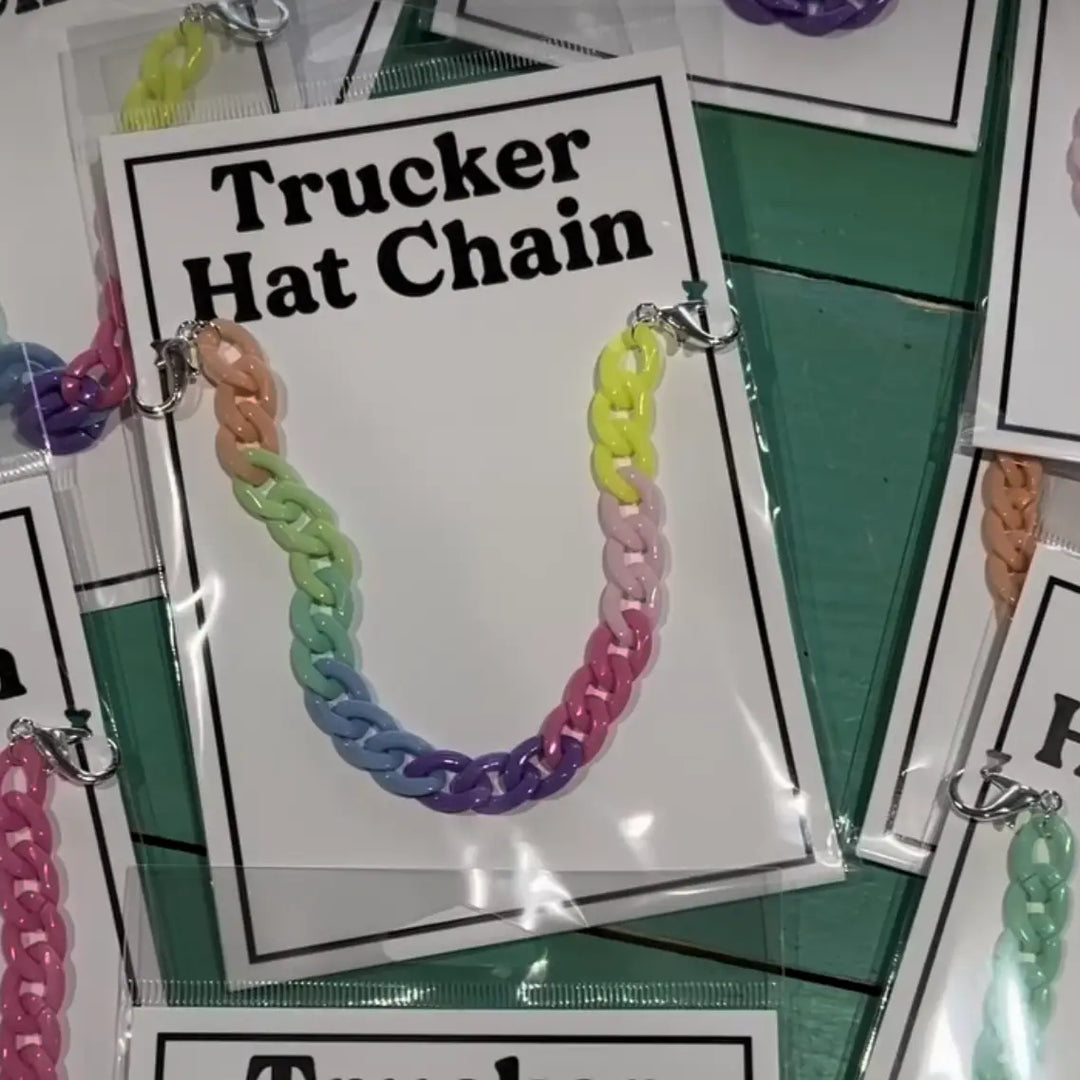 Rainbow Trucker Hat Chains