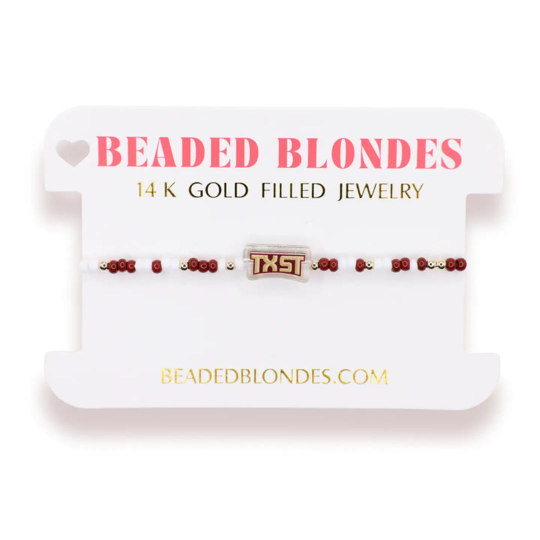 Beaded Blondes College Gameday Bracelet