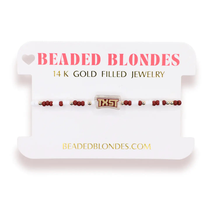Beaded Blondes College Gameday Bracelet
