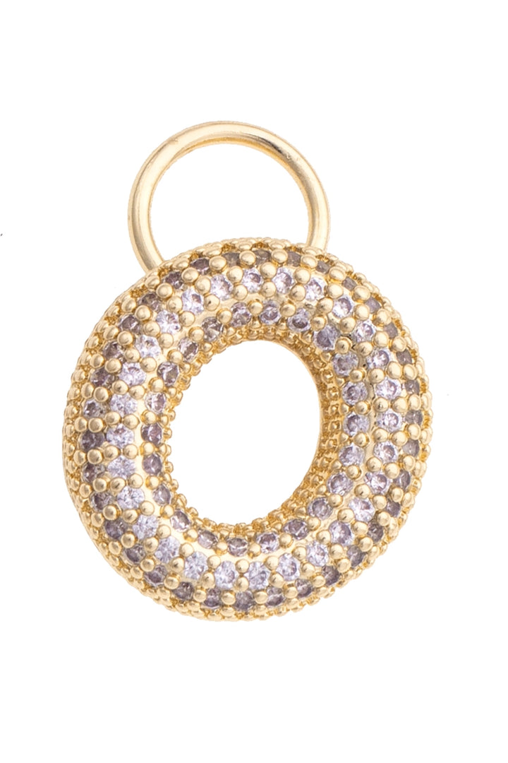 CS Pave Initials Charm