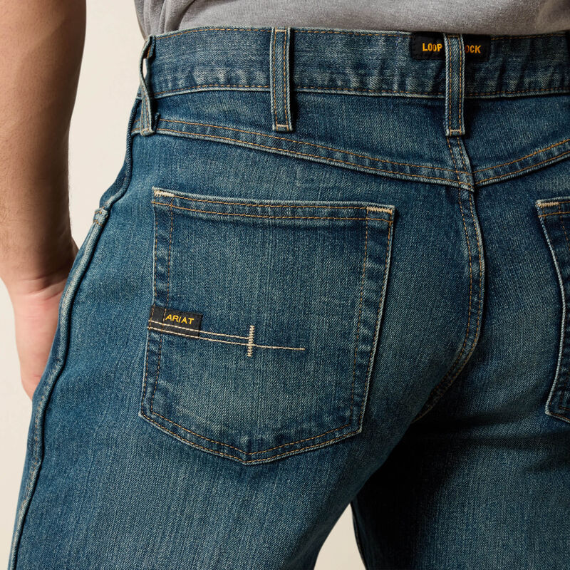 Ariat Men's Rebar M4 Relaxed DuraStretch Basic Boot Cut Jean