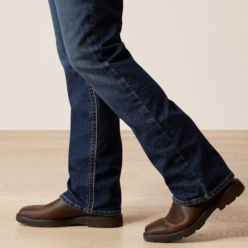 Ariat Men's Rebar M4 Relaxed Rail Boot Cut Jean