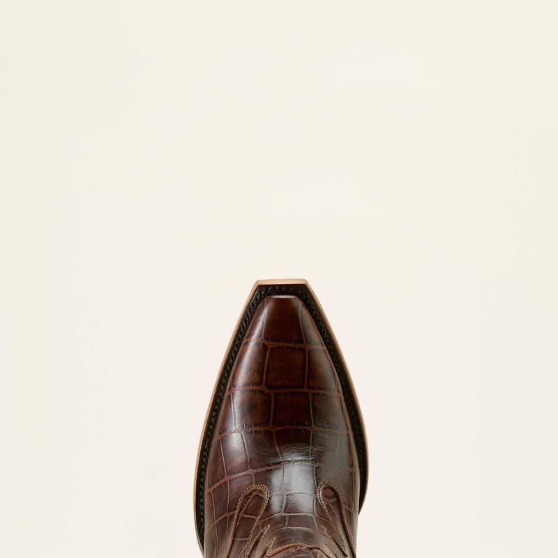 Ariat Women's Casanova Western Boot - Luxe Espresso Croc Print