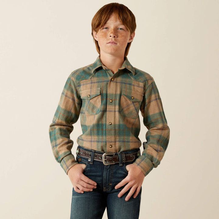 Ariat Boys Huxlee Retro Classic Fit LS Shirt