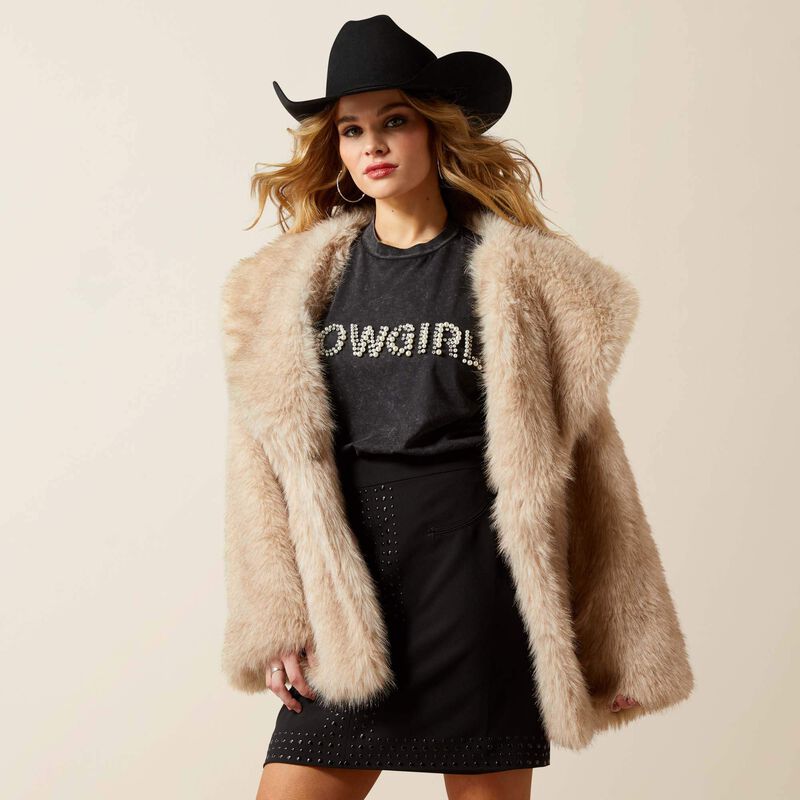 Ariat Women's Faux Fur Coat