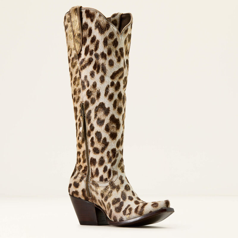 Ariat Casanova X Toe Western Boot - Gilded Leopard Hair