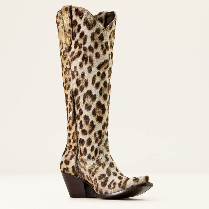 Ariat Casanova X Toe Western Boot - Gilded Leopard Hair