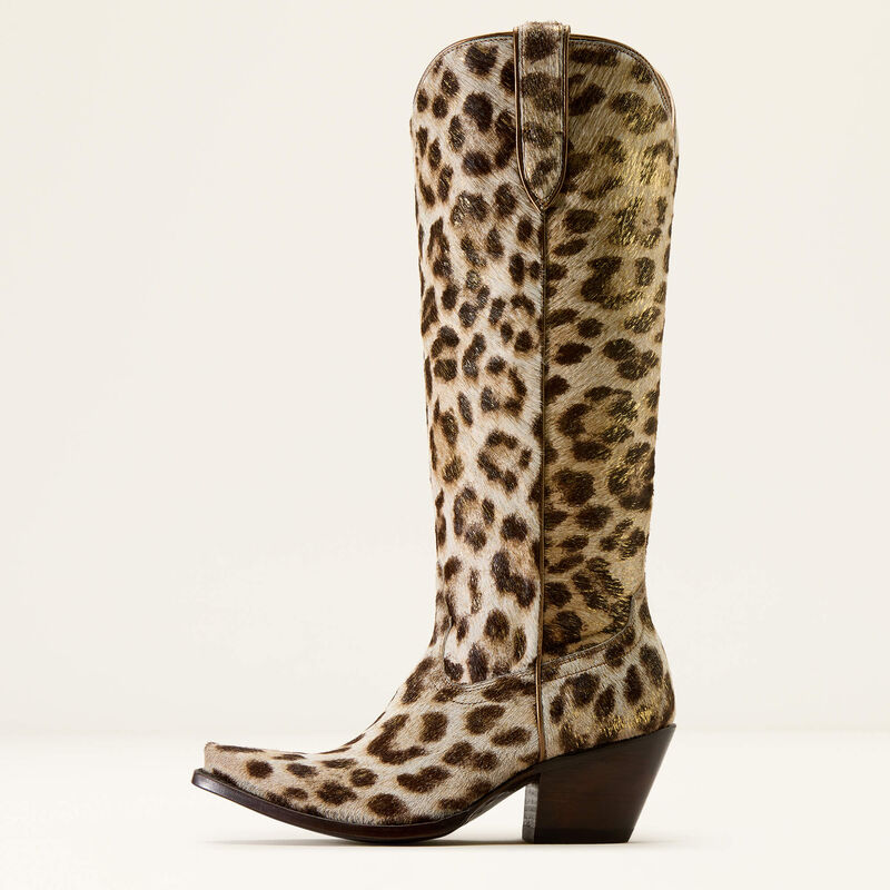 Ariat Casanova X Toe Western Boot - Gilded Leopard Hair