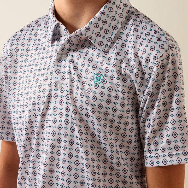 Ariat Boys All Over Print Polo