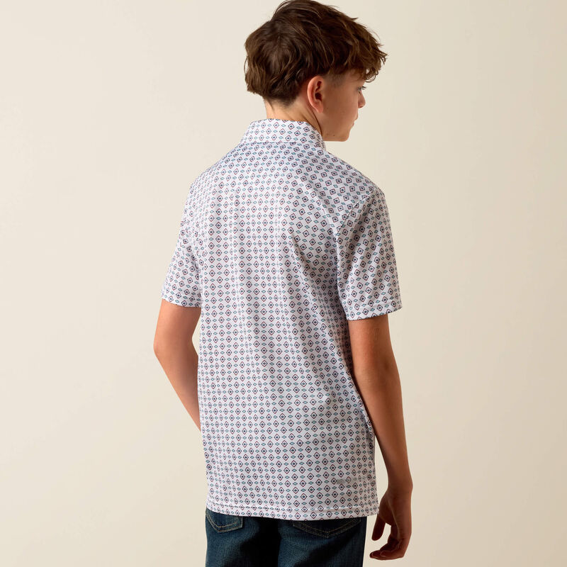 Ariat Boys All Over Print Polo