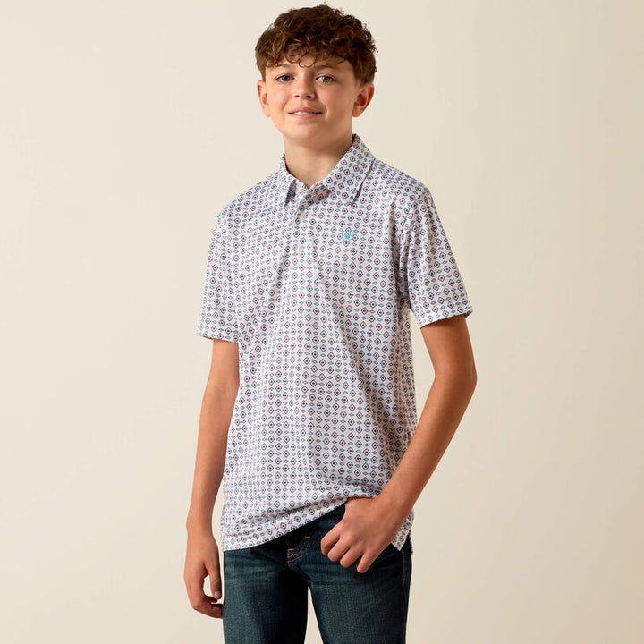 Ariat Boys All Over Print Polo