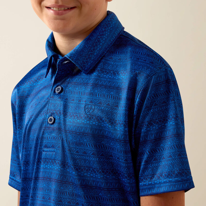 Ariat Boys All Over Print Polo