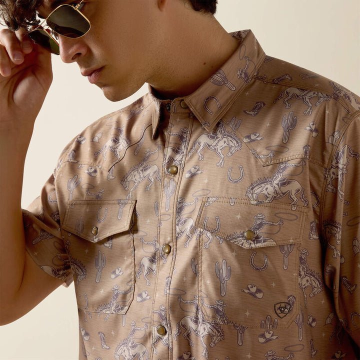 Ariat Men's VentTEK Western Fitted Snap Shirt