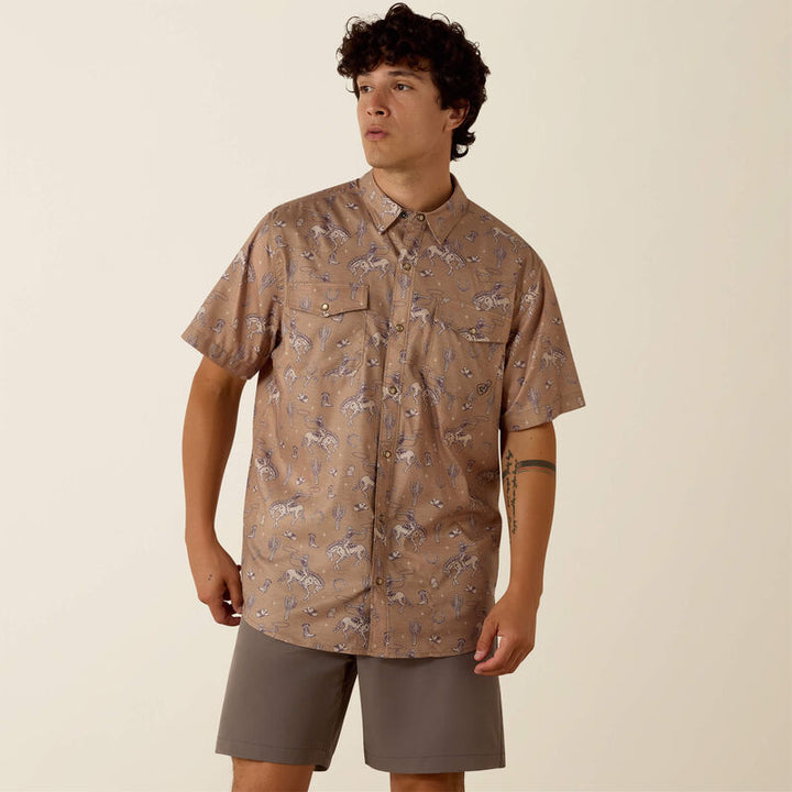 Ariat Men's VentTEK Western Fitted Snap Shirt