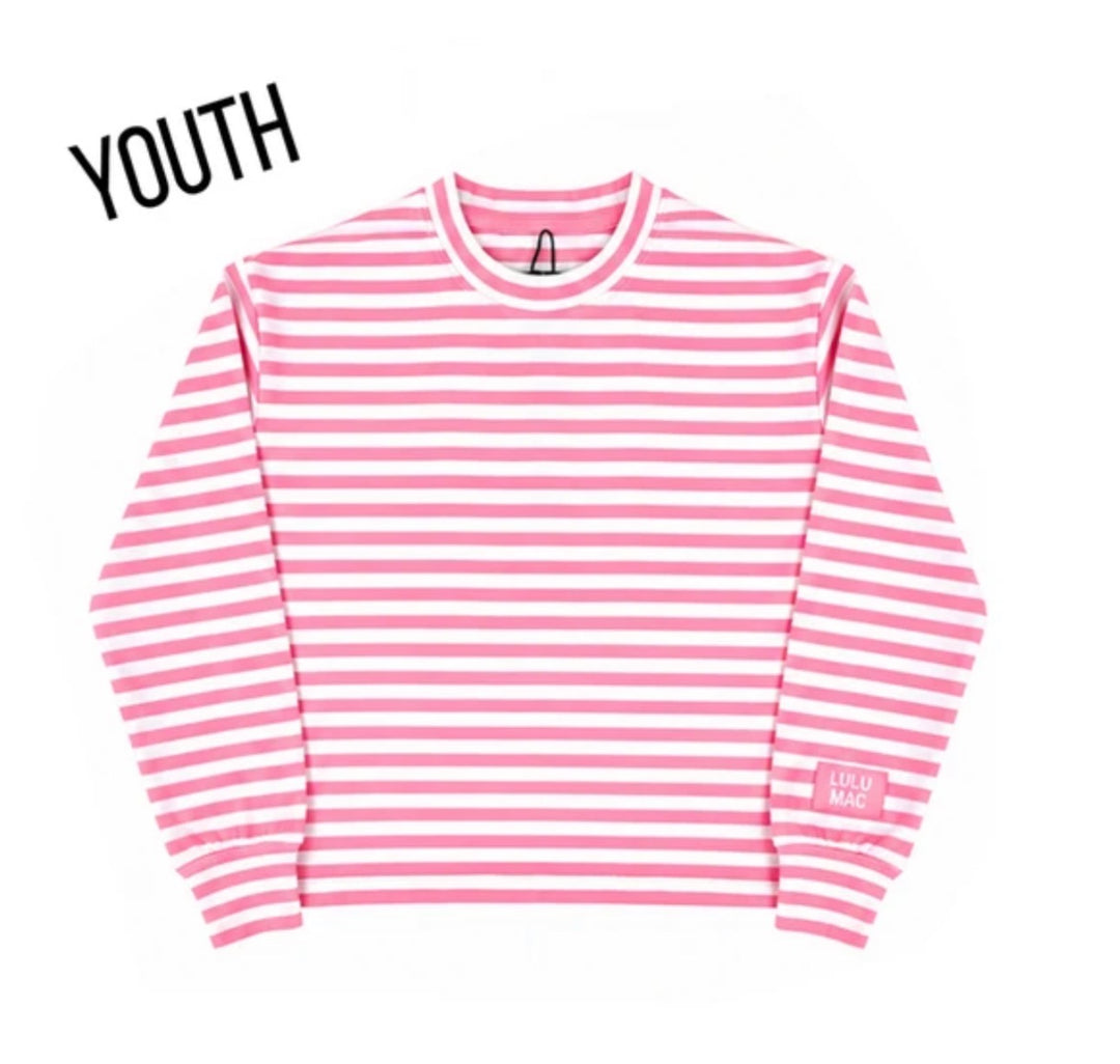 BR Youth Lulu Mac Stripped Society Long Sleeve Top