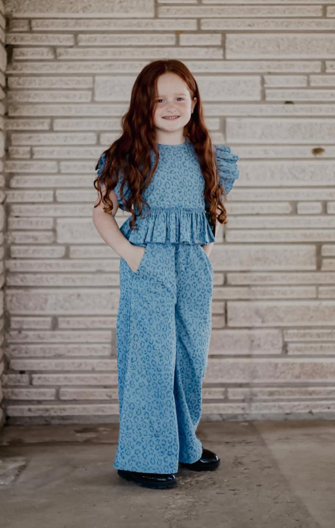 BR Leopard Denim Set