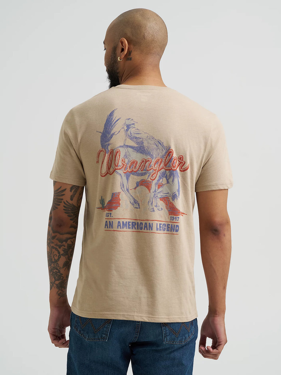 Wrangler Men's Bucking Cowboy Tee