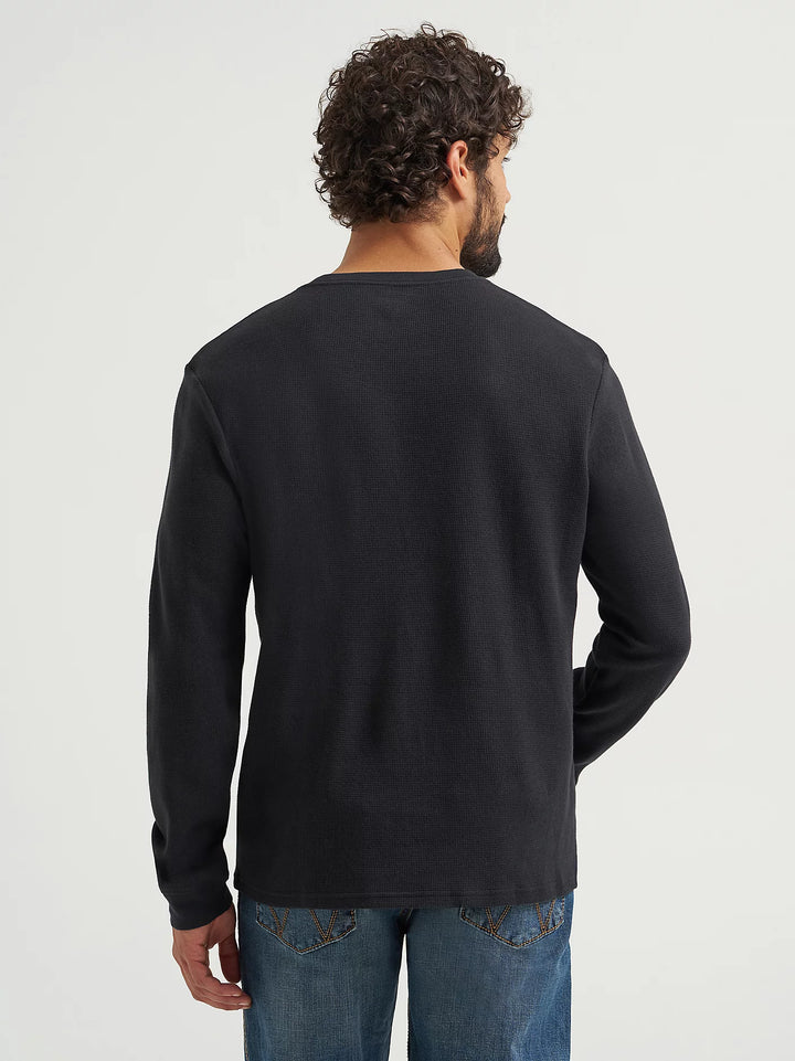 Wrangler Men's Scroller Thermal LS Tee