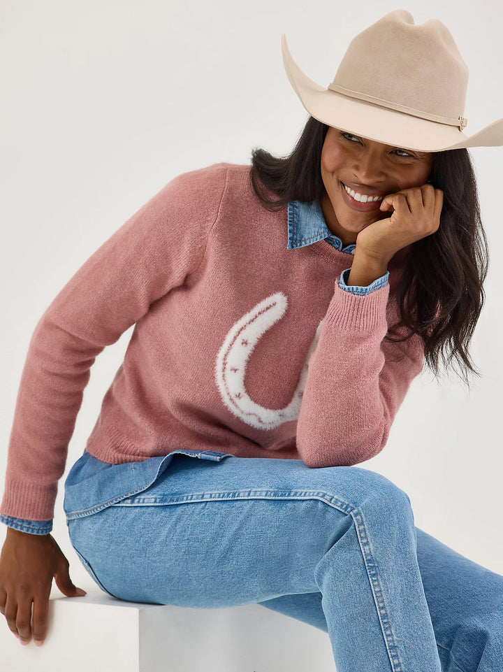 Wrangler Women's Retro Horseshoe Sweater