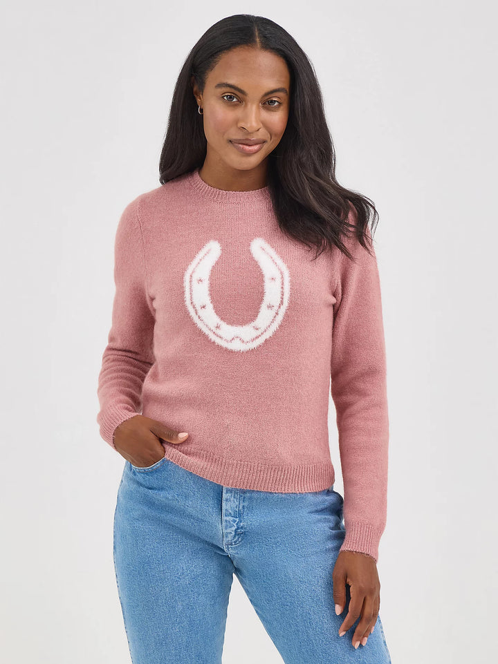 Wrangler Women's Retro Horseshoe Sweater