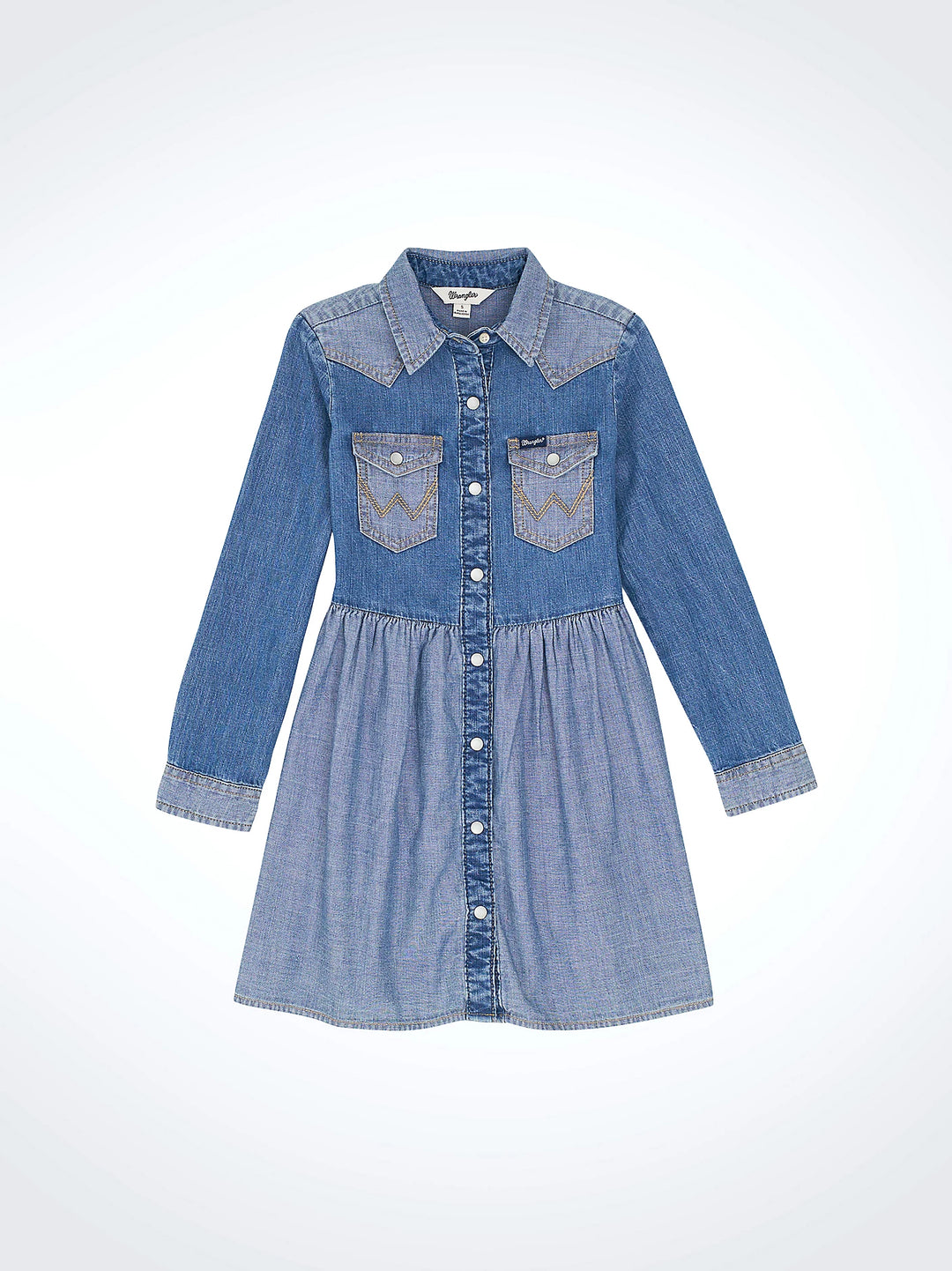 Wrangler Girl's LS Western Denim Dress