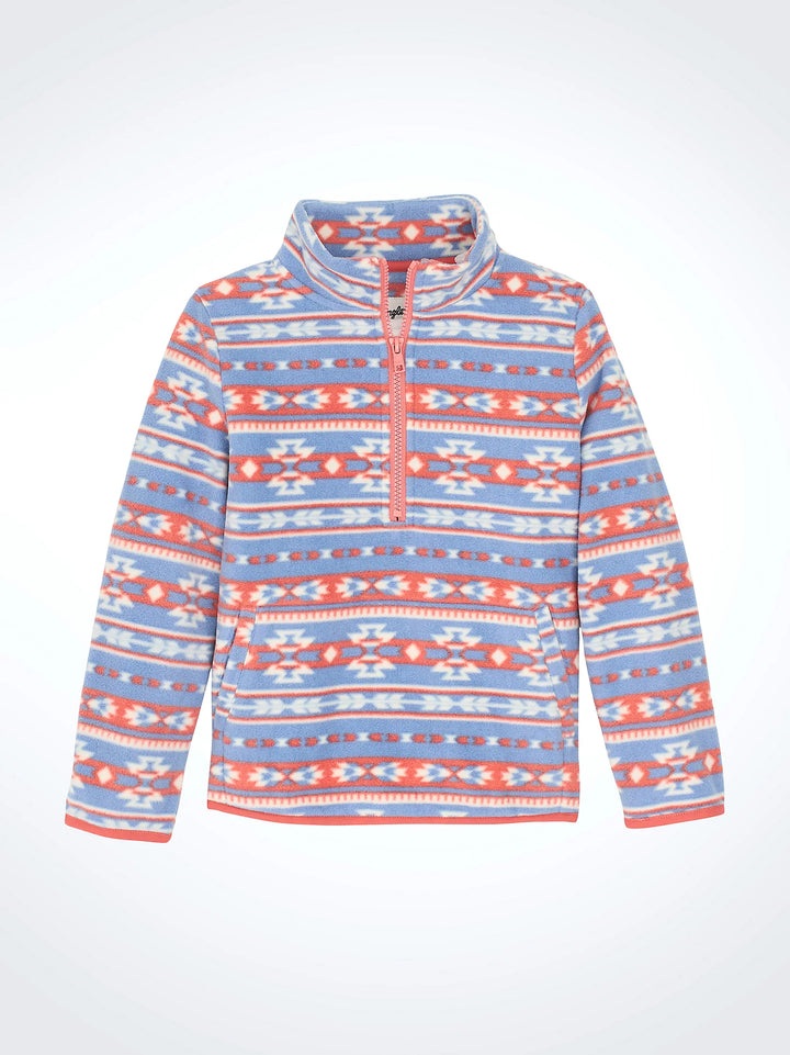 BR Wrangler Girl's Southwest Sherpa Pullover